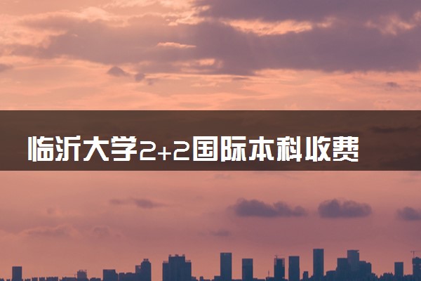 临沂大学2+2国际本科收费标准 学费多少钱
