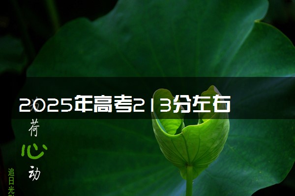 2025年高考213分左右能上什么大学 可以报考院校有哪些