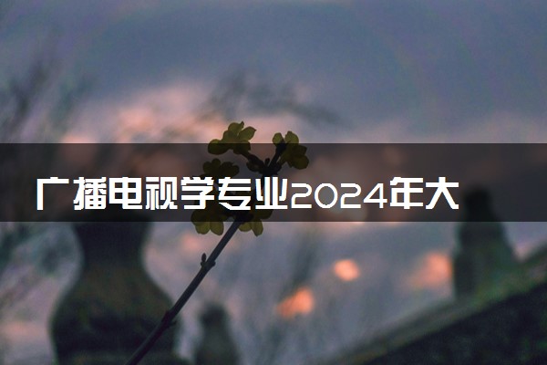 广播电视学专业2024年大学排名 最好的大学排行榜