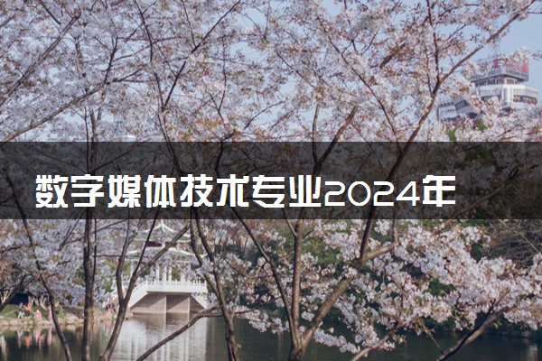 数字媒体技术专业2024年大学排名 最好的大学排行榜