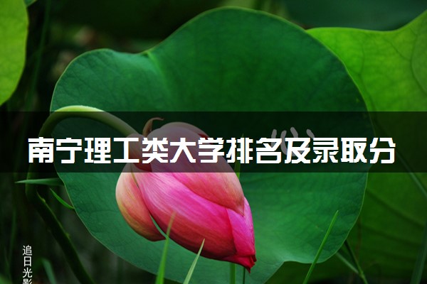 南宁理工类大学排名及录取分数线（2025年参考）