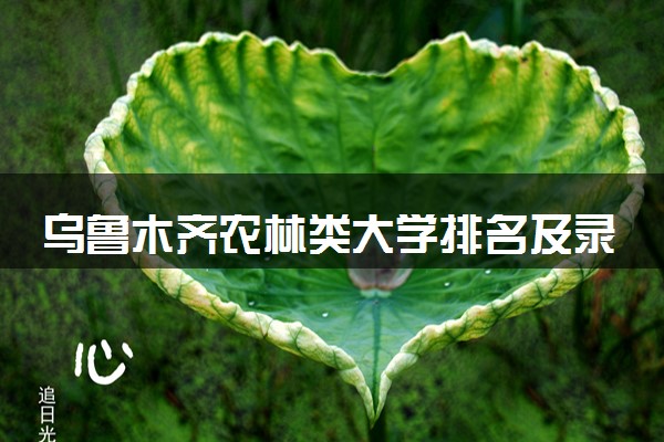 乌鲁木齐农林类大学排名及录取分数线（2025年参考）