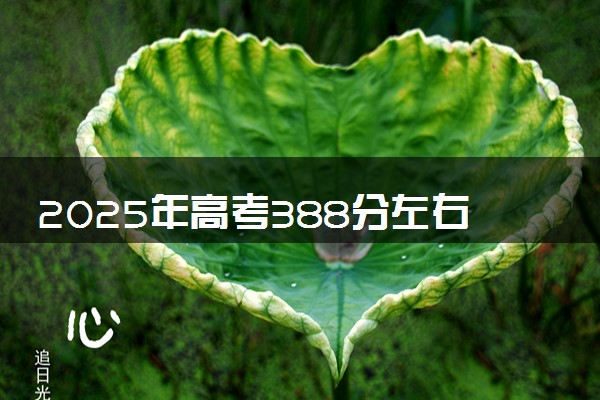 2025年高考388分左右能上什么大学 可以报考院校有哪些