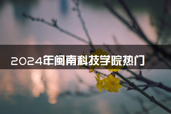 2024年闽南科技学院热门专业全国排名 有哪些专业比较好
