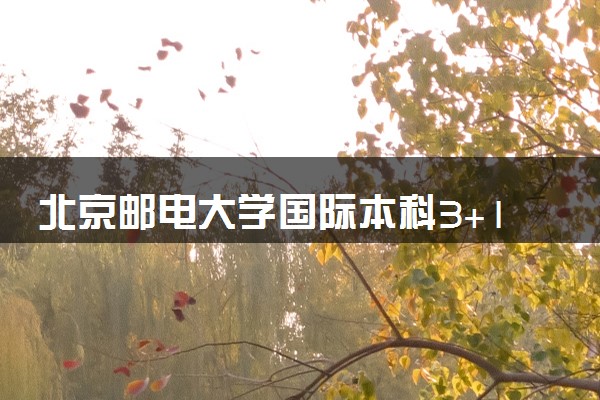 北京邮电大学国际本科3+1/2+2收费标准 学费多少钱