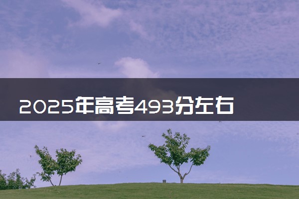 2025年高考493分左右能上什么大学 可以报考院校有哪些