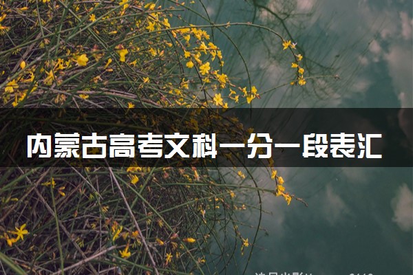 内蒙古高考文科一分一段表汇总 位次及排名查询（2025年参考）