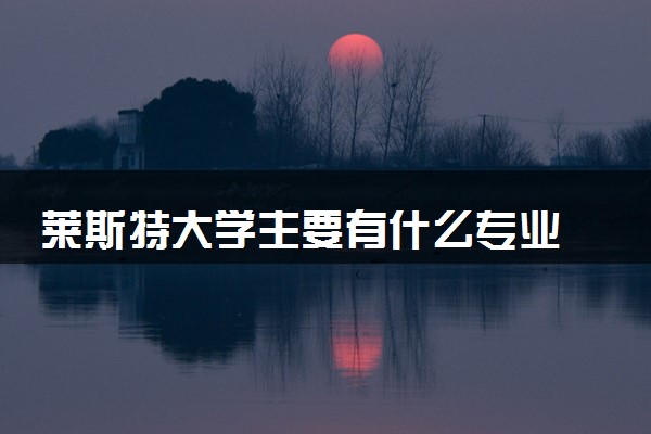 莱斯特大学主要有什么专业 哪些受欢迎