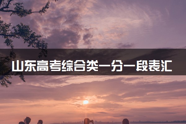 山东高考综合类一分一段表汇总 位次及排名查询（2025年参考）