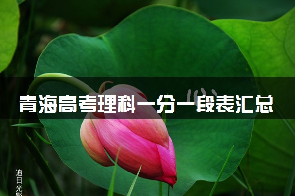 青海高考理科一分一段表汇总 位次及排名查询（2025年参考）