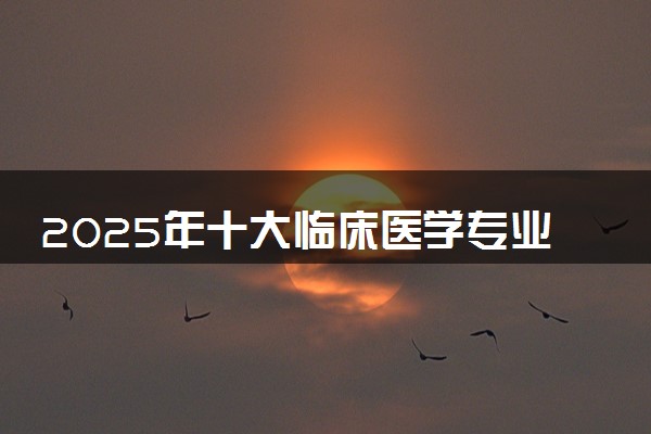 2025年十大临床医学专业最好院校推荐 哪所院校厉害