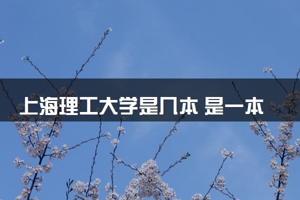 上海理工大学是几本 是一本还是二本大学