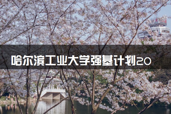 哈尔滨工业大学强基计划2024各省入围分数线