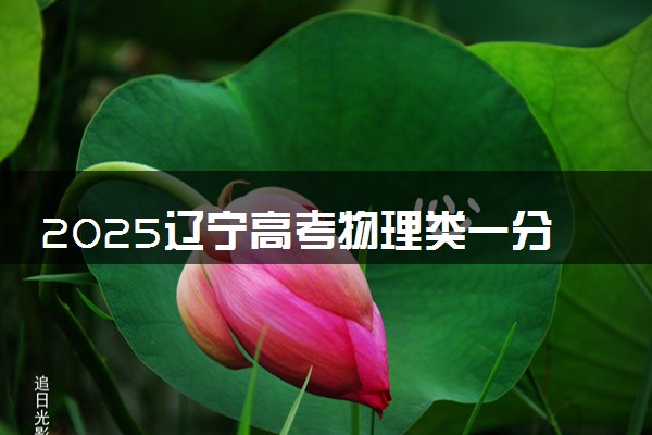 2025辽宁高考物理类一分一段表 排名位次查询