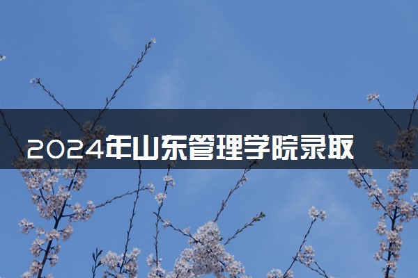 2024年山东管理学院录取分数线是多少 各省最低分数线及位次