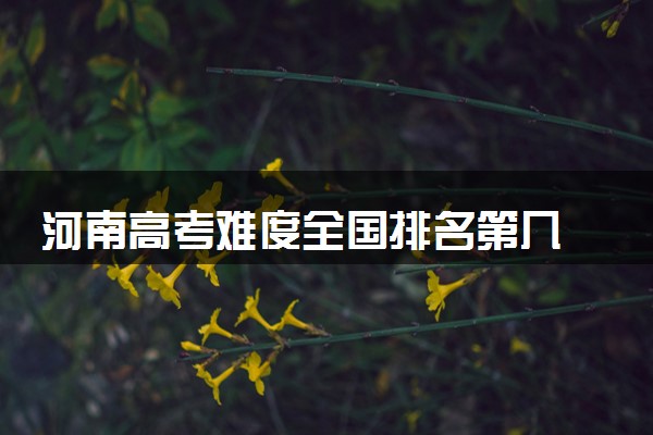 河南高考难度全国排名第几 附历年高考难度趋势（2025年参考）