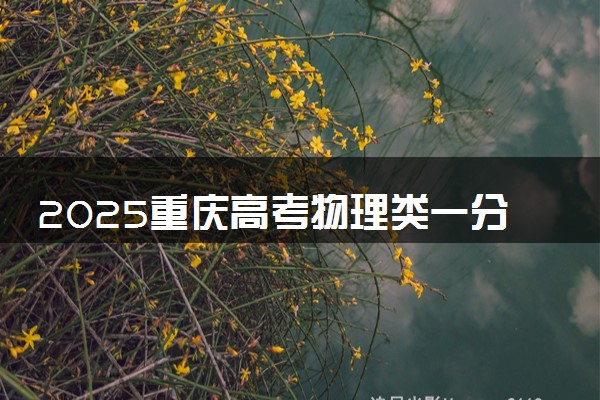 2025重庆高考物理类一分一段表 排名位次查询
