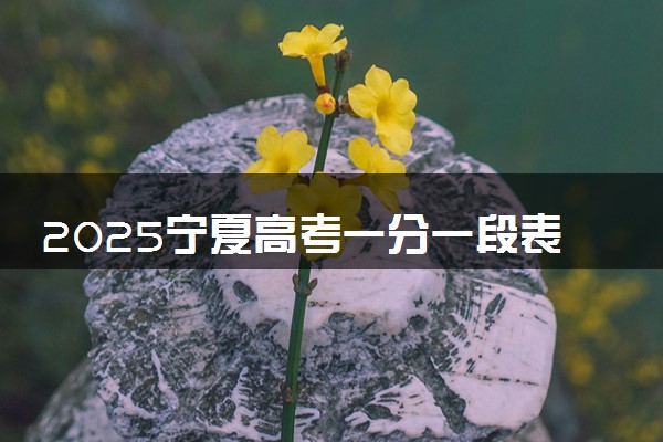 2025宁夏高考一分一段表汇总 成绩排名位次【完整版】