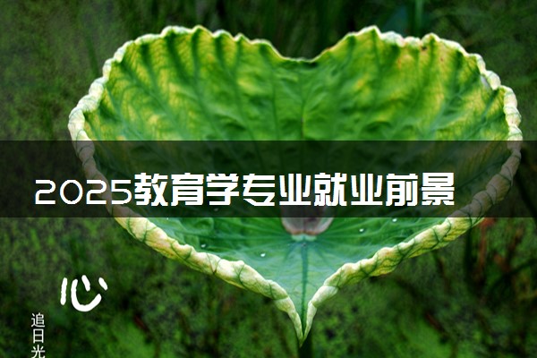 2025教育学专业就业前景好不好 能找什么工作