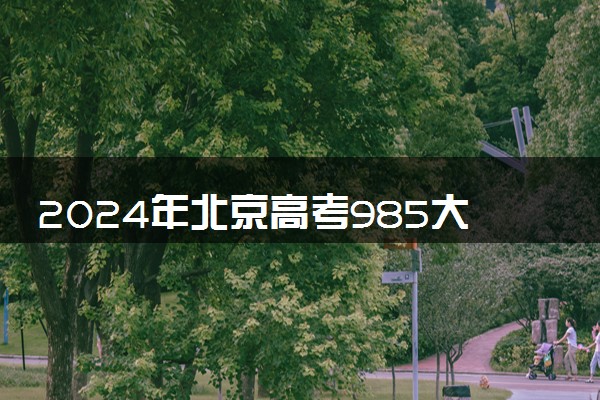 2024年北京高考985大学录取率及录取人数是多少