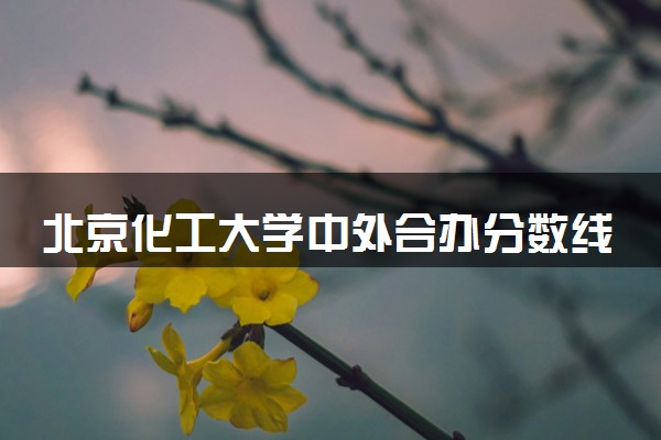 北京化工大学中外合办分数线 2025多少分能录取