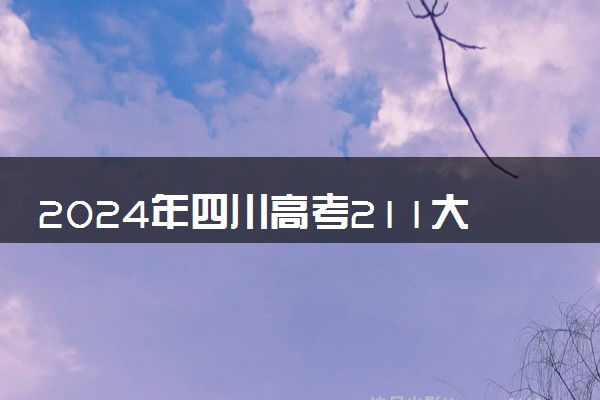 2024年四川高考211大学录取率及录取人数是多少
