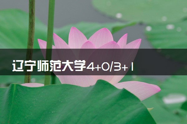 辽宁师范大学4+0/3+1国际本科收费标准（2025参考）