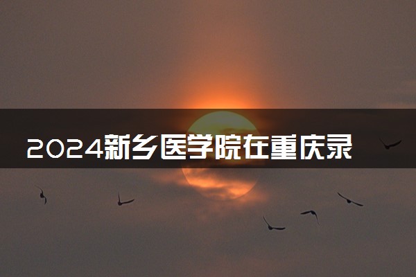 2024新乡医学院在重庆录取分数线 各专业分数及位次
