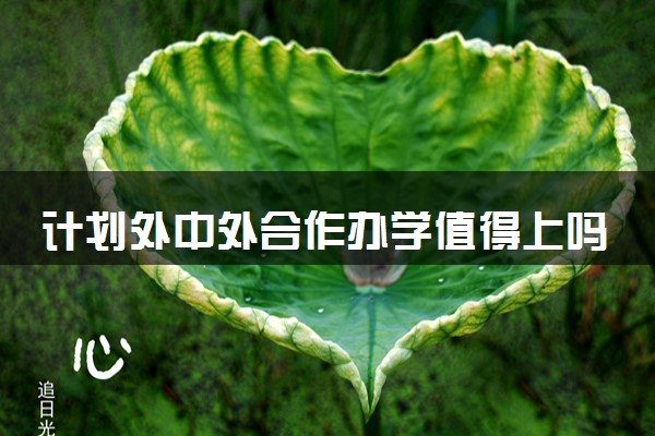 计划外中外合作办学值得上吗 有哪些避坑方法