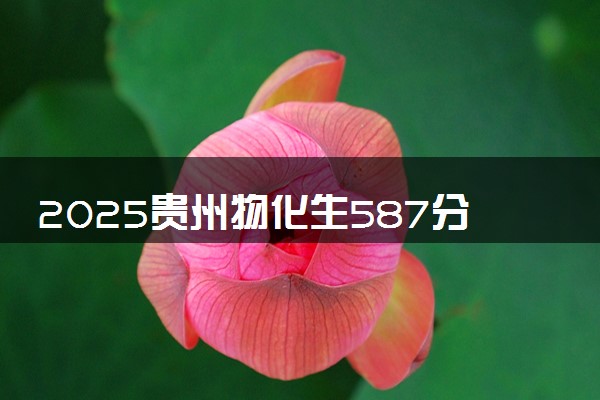 2025贵州物化生587分左右能上什么大学 可以报考的院校名单