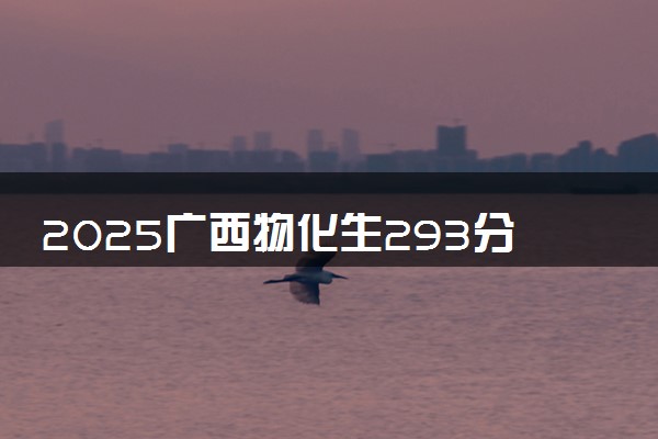 2025广西物化生293分左右能上什么大学 可以报考的院校名单