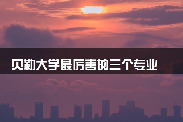 贝勒大学最厉害的三个专业 哪些比较强势