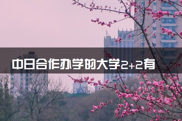 中日合作办学的大学2+2有哪些 哪个学校好