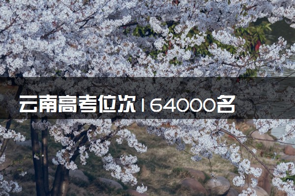 云南高考位次164000名左右报什么大学好（2025年参考）