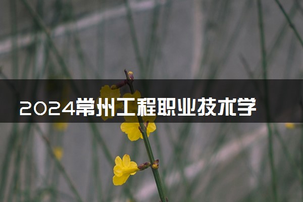 2024常州工程职业技术学院各省录取分数线是多少 最低分及位次