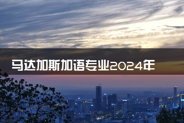 马达加斯加语专业2024年大学排名 最好的大学排行榜