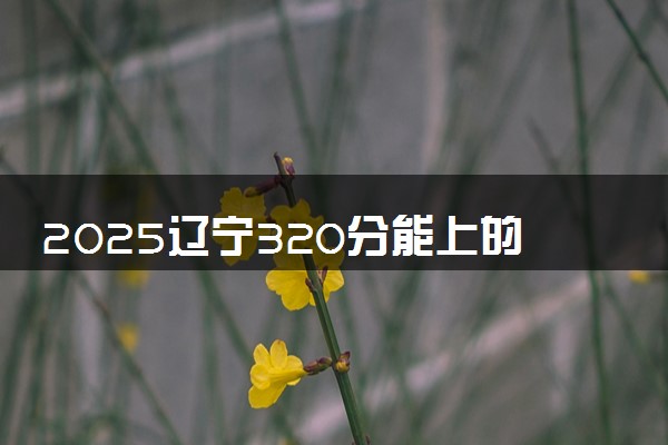 2025辽宁320分能上的大学有哪些 可以报考院校名单
