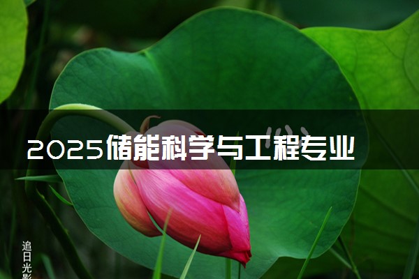 2025储能科学与工程专业哪个学校最好 全国排名前10强
