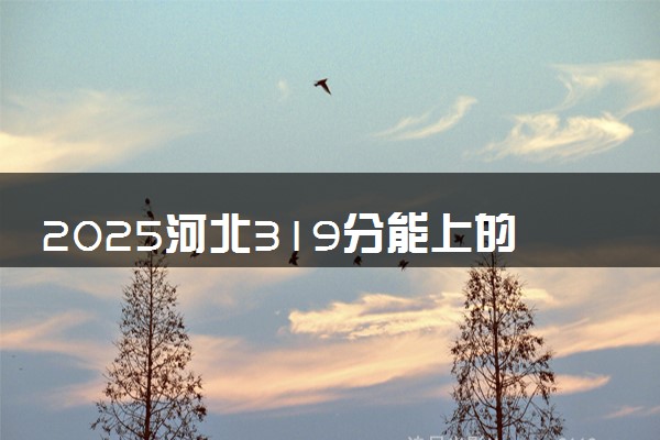 2025河北319分能上的大学有哪些 可以报考院校名单