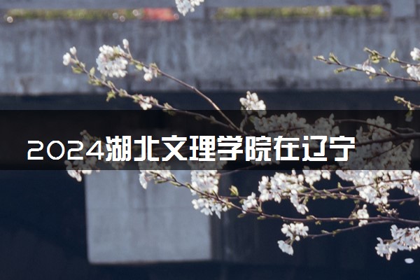 2024湖北文理学院在辽宁录取分数线 各专业分数及位次
