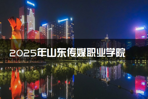 2025年山东传媒职业学院单招综评招生计划及专业
