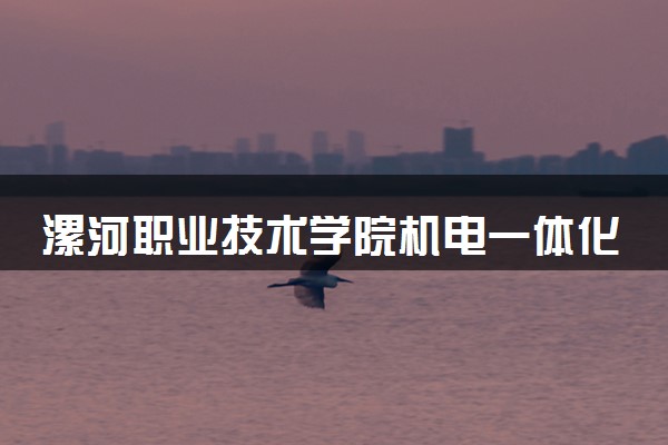漯河职业技术学院机电一体化技术专业怎么样 录取分数线多少