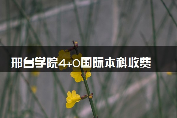 邢台学院4+0国际本科收费标准 学费多少钱
