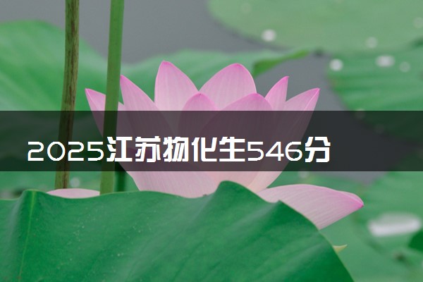 2025江苏物化生546分左右能上什么大学 可以报考的院校名单