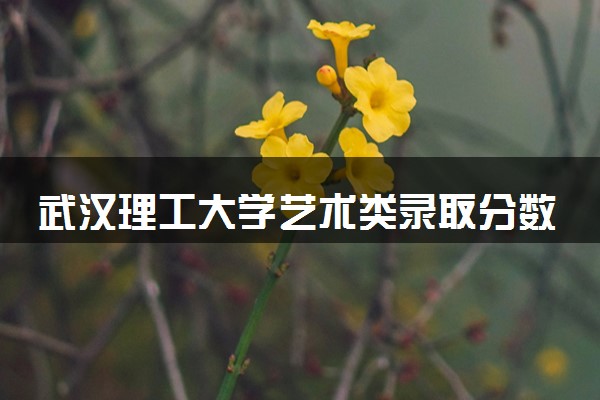 武汉理工大学艺术类录取分数线是多少 各省分数整理
