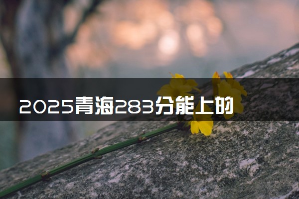 2025青海283分能上的大学有哪些 可以报考院校名单