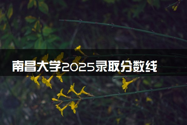 南昌大学2025录取分数线整理 最低多少分可以考上