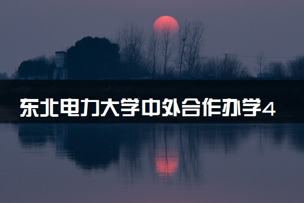 东北电力大学中外合作办学4+0咋样 值得报考吗