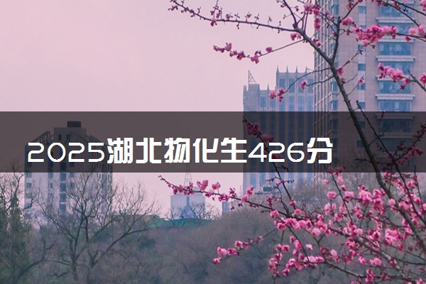 2025湖北物化生426分左右能上什么大学 可以报考的院校名单