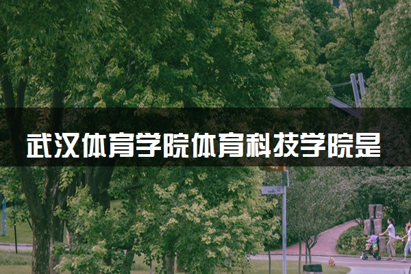 武汉体育学院体育科技学院是985还是211 含金量怎么样